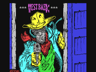 West Bank title screen for Commodore 64